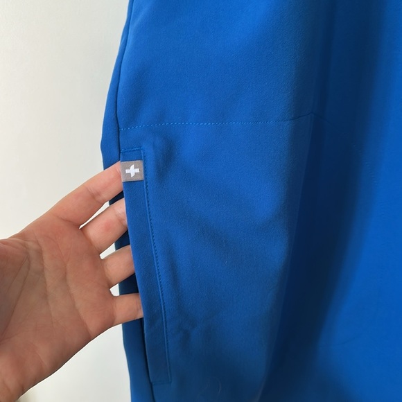 FIGS | Royal Blue Rafaela Oversized Scrub Top - Picture 7 of 12